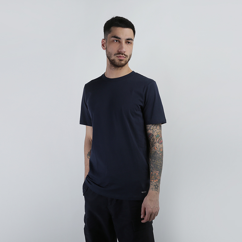 Мужская футболка Carhartt WIP Standard Crew Neck T-Shirt 2 Pack (I020460-white/navy)  - цена, описание, фото 1